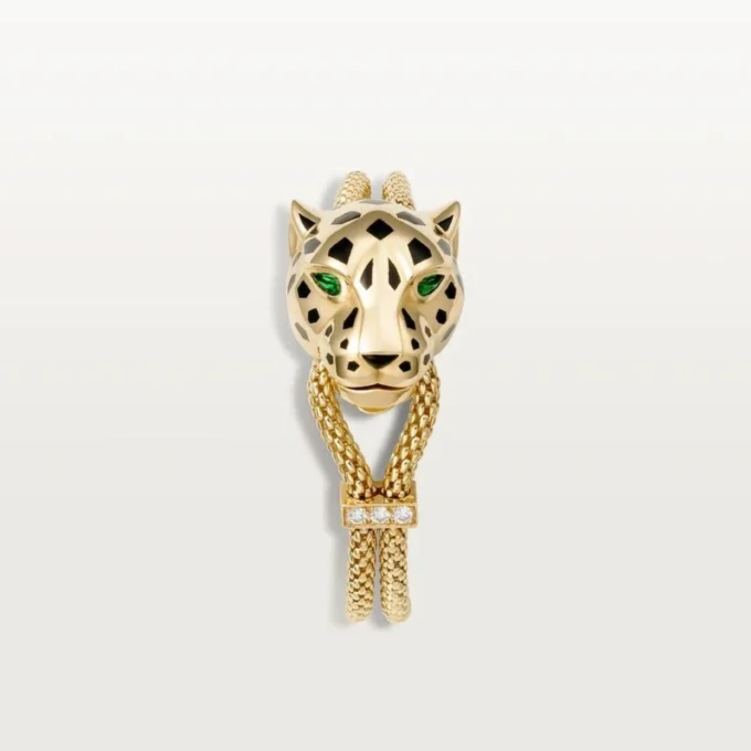 Panthere De Cartier Bilezik, Zincirli, Pırlantalı Panthere De Cartier Bilezik, Zincirli, Pırlantalı