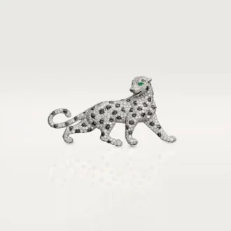 Panthere De Cartier Broş – Beyaz Altın, Zümrütler, Oniks, Pırlantalar – Cartier