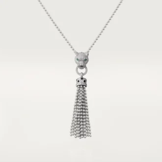 Panthere De Cartier Kolye – Beyaz Altın, Siyah Lake, Zümrütler, Oniks, Pırlantalar – Cartier