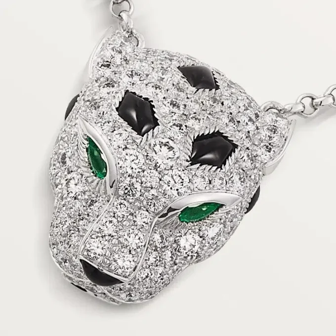 Panthere De Cartier Pırlanta Kolye, Beyaz Altın | Cartier Us