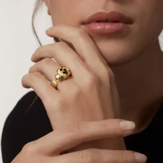Panthere De Cartier Sarı Altın ve Oniks Yüzük | Cartier ABD