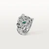 Panthere De Cartier Yüzük – Beyaz Altın, Oniks, Zümrütler, Pırlantalar – Cartier