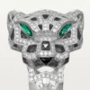 Panthere De Cartier Yüzük – Beyaz Altın, Oniks, Zümrütler, Pırlantalar – Cartier