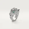 Panthere De Cartier Yüzük – Beyaz Altın, Pırlanta, Zümrüt, Oniks – Cartier