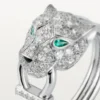 Panthere De Cartier Yüzük – Beyaz Altın, Pırlanta, Zümrüt, Oniks – Cartier