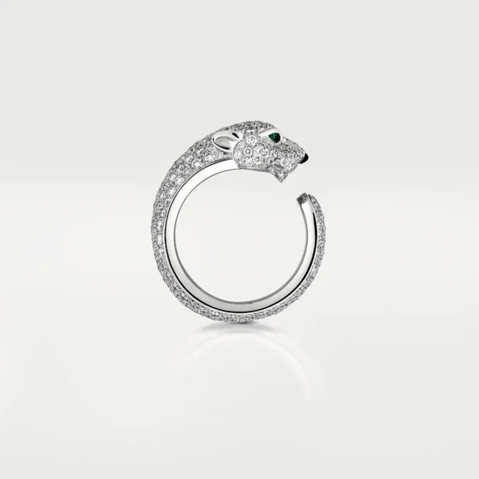 Panthere De Cartier Yüzük – Beyaz Altın, Pırlanta, Zümrüt, Oniks – Cartier