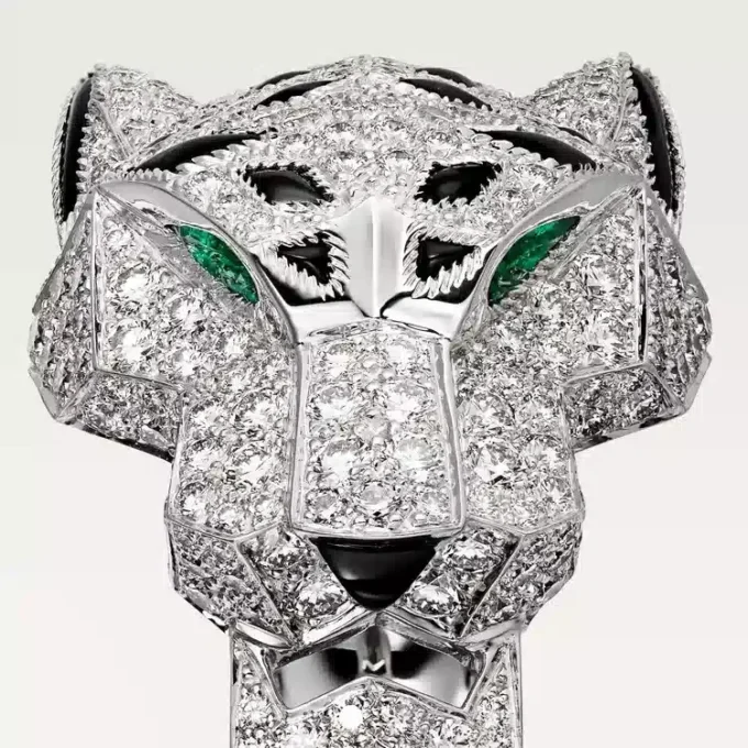 Panthere De Cartier Yüzük – Beyaz Altın, Pırlanta, Zümrüt, Oniks – Cartier