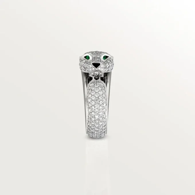 Panthere De Cartier Yüzük – Beyaz Altın, Pırlanta, Zümrüt, Oniks – Cartier