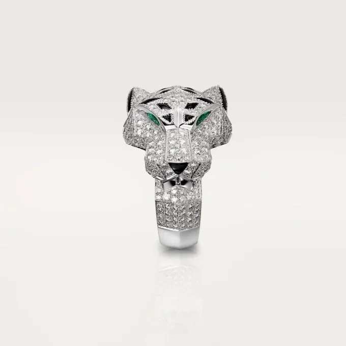 Panthere De Cartier Yüzük – Beyaz Altın, Pırlanta, Zümrüt, Oniks – Cartier