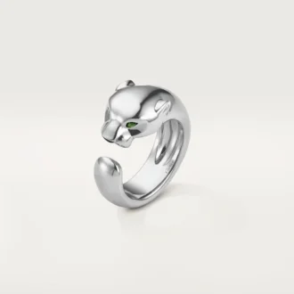 Panthere De Cartier Yüzük – Beyaz Altın, Tsavorite Garnetler, Oniks – Cartier
