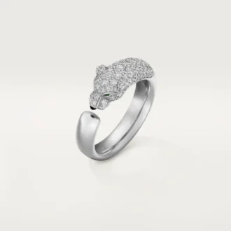 Panthere De Cartier Yüzük – Beyaz Altın, Zümrütler, Oniks, Pırlantalar – Cartier