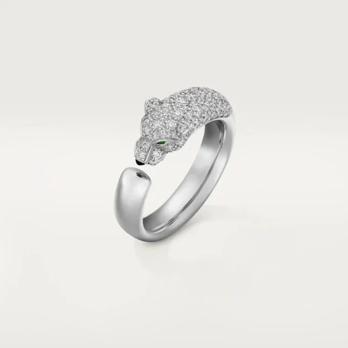 Panthere De Cartier Yüzük – Beyaz Altın, Zümrütler, Oniks, Pırlantalar – Cartier