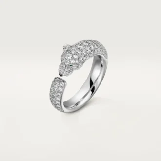 Panthere De Cartier Yüzük – Beyaz Altın, Zümrütler, Oniks, Pırlantalar – Cartier
