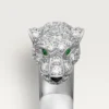 Panthere De Cartier Yüzük – Beyaz Altın, Zümrütler, Oniks, Pırlantalar – Cartier