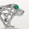 Panthere De Cartier Yüzük – Beyaz Altın, Zümrütler, Oniks, Pırlantalar – Cartier