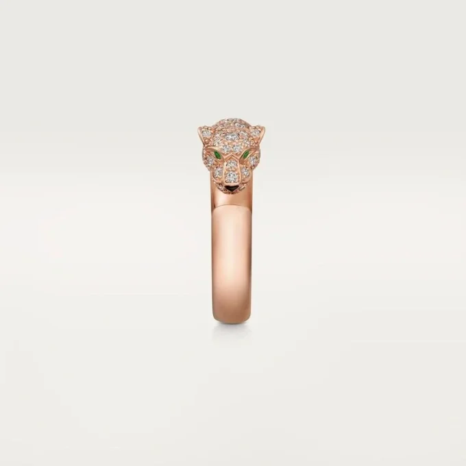 Panthere De Cartier Yüzük – Pembe Altın, Oniks, Zümrütler, Elmaslar – Cartier