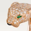 Panthere De Cartier Yüzük – Pembe Altın, Pırlanta, Zümrüt, Oniks – Cartier