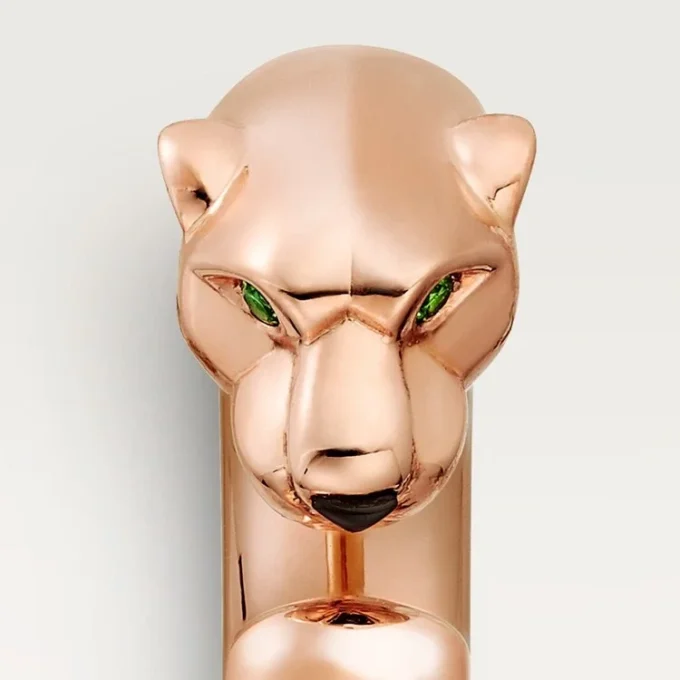 Panthere De Cartier Yüzük – Pembe Altın, Tsavorit Garnetler, Oniks – Cartier