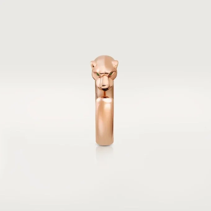 Panthere De Cartier Yüzük – Pembe Altın, Tsavorit Garnetler, Oniks – Cartier