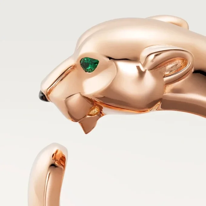 Panthere De Cartier Yüzük – Pembe Altın, Tsavorite Garnet, Oniks – Cartier
