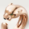 Panthere De Cartier Yüzük – Pembe Altın, Tsavorite Garnet, Oniks – Cartier