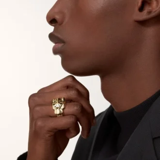 Panthere De Cartier Yüzük – Sarı Altın, Lake, Tsavorite Garnet, Oniks – Cartier