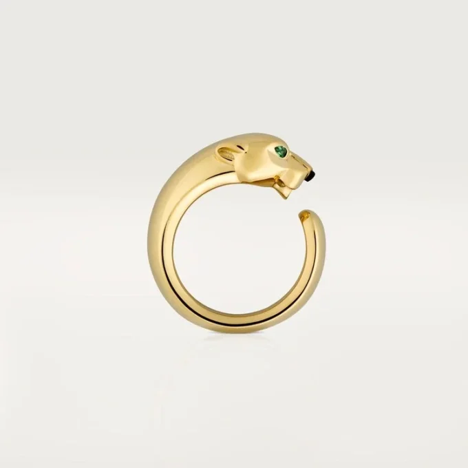 Panthere De Cartier Yüzük – Sarı Altın, Oniks, Tsavorite Garnet – Cartier