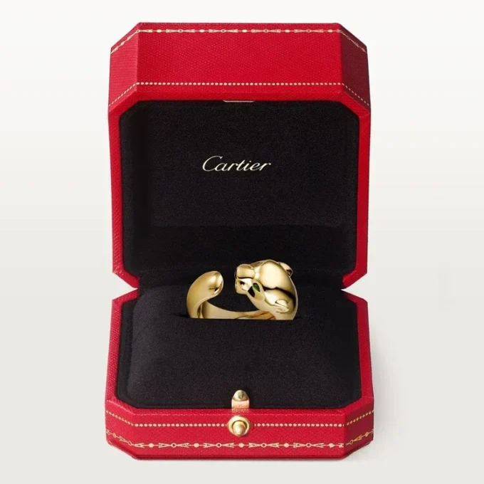 Panthere De Cartier Yüzük – Sarı Altın, Oniks, Tsavorite Garnet – Cartier