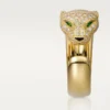 Panthere De Cartier Yüzük – Sarı Altın, Pırlanta, Zümrüt, Oniks – Cartier