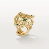 Panthere De Cartier Yüzük – Sarı Altın, Tsavorite Garnetler, Oniks – Cartier