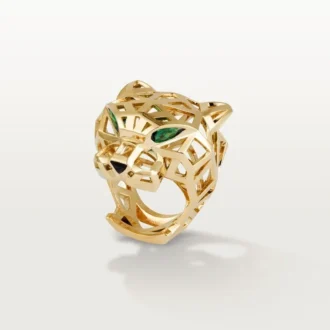 Panthere De Cartier Yüzük – Sarı Altın, Tsavorite Garnetler, Oniks – Cartier