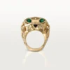 Panthere De Cartier Yüzük – Sarı Altın, Tsavorite Garnetler, Oniks – Cartier