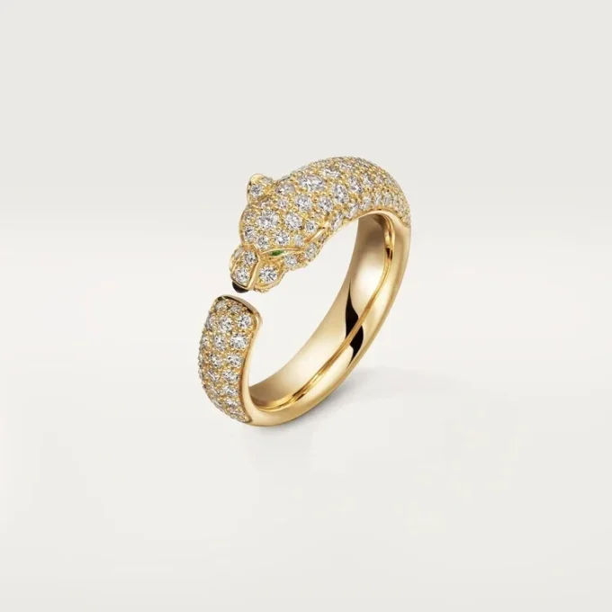 Panthere De Cartier Yüzük – Sarı Altın, Zümrütler, Oniks, Pırlantalar – Cartier