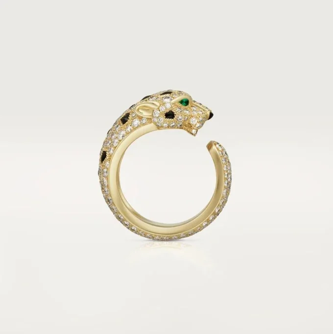 Panthere De Cartier Yüzük – Sarı Altın, Zümrütler, Oniks, Pırlantalar – Cartier
