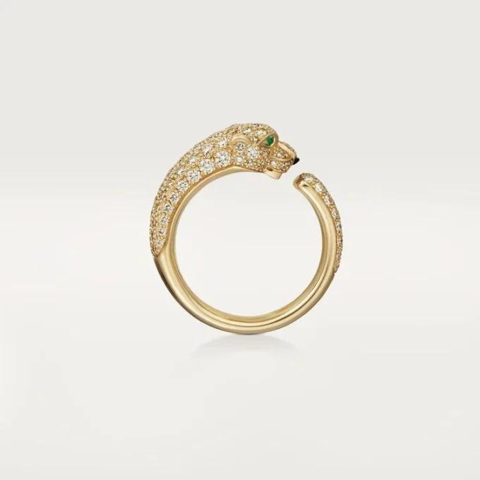 Panthere De Cartier Yüzük – Sarı Altın, Zümrütler, Oniks, Pırlantalar – Cartier