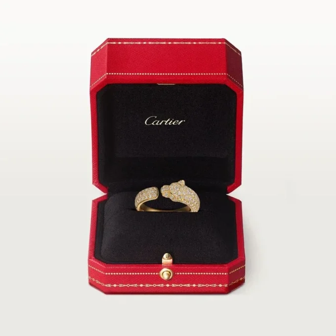 Panthere De Cartier Yüzük – Sarı Altın, Zümrütler, Oniks, Pırlantalar – Cartier